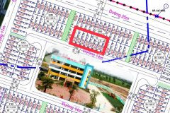 Bán gấp ô đất b1.1 lk 15 ô 2x, view trường học tại thanh hà cienco 5