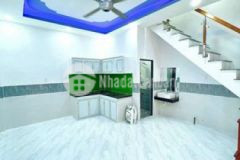 Nhà đẹp lầu trệt dt 35m2 ngã ba ông xã