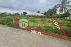 Đất chợ 5 bắc 9x19m2 giá 680tr đường 3m
