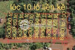 Block 10 lô krong buk đường bê tông 180trlô