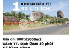 Đất vườn định quán đồng nai, 1000m2 giá chỉ 580 triệu