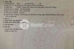 Đất hẻm lớn phường linh xuân