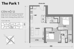 Bán gấp 2pn2wc 70m2 sổ hồng p1 vinhomes 4 99tỷ