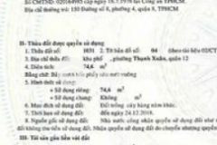 Đất thạnh xuân 43 quận 12 5x20 thổ cư 75m² chỉ 2t7