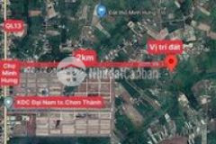 Bán 500m2 đất thị xã chơn thành 430tr