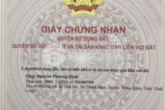 Đất thổ cư chính chủ