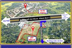 Bán 120 lô đất nền kđt lương sơn, hòa bình. sổ đỏ từng lô. mặt đường 20m và vành đai 5.