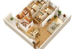 Cc cần bán căn 2pn1,dt 134m2,giá 7,3 tỷ,ctl,ban công đn