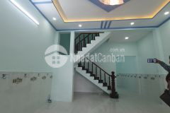 Nhà mặt tiền tân xuân 3 hóc môn 84m2 2 tầng mới ở ngay.