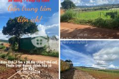 Đất thuộc đường chính liên xã, mặt tiền 7.5m gần trường, chợ, giá đầu tư
