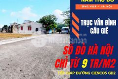 Đất đẹp ven đô giá rẻ giật mình 9trm2, gần trục kết nối vân đình đi cầu giẽ sẵn sổ, xe hơi đỗ cửa
