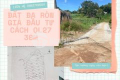 Lô đất chân dài có thổ cư đường ô tô tại hồ đạ ròn đơn dương