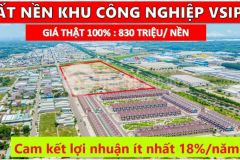 Bán đất nền kcn visip 2 mở rộng giá f0 đa diện tích