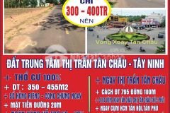Chỉ 400tr sở hữu ngay lô đất 300m2full thổ cư ngay trung tâm thị tấn