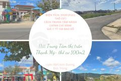 Đất 100m2 full thổ cư cách trung tâm thị trấn 300m giá 1 tỷ 150 triệu
