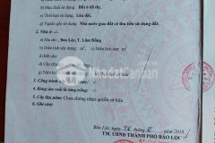 Đất thổ cư phường lộc phát, tp bảo lộc dt 120m2 giá 1 tỷ 950