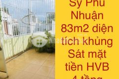 Hxh lê văn sỹ phú nhuận, sát mặt tiền, 4 tầng btct 3pn, 83m2 dt khủng, chỉ 14 tỷ