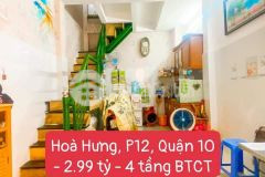 Bán nhà sát hxh hoà hưng quận 10