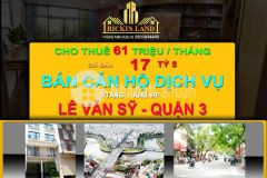 Bán nhà mt 125 chdv hđt 61 trth, lê văn sỹ, quận 3, 5t,17 tỷ 5, 0933644449