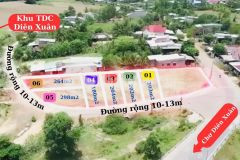 Bán 6 lô cực đẹp mặt tiền trung tâm xã diên xuân,diên khánh