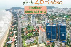 Suất 2pn 2 wc 74,5m² giá cực tốt tại căn hộ biển vũng tàu pearl