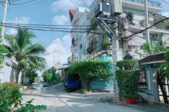 Nhà mặt tiền thạnh xuân 38 quận 12 100m2 3 tầng ngang 5m.