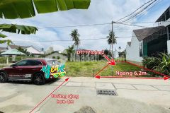 Cắt bán 6m mặt tiền gần chợ vĩnh phương cách tttp nha trang 8km