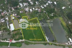 Em bán mảnh đất 24.000m2 tuyệt đẹp nằm dọc theo dòng sông cổ chiên thơ mộng