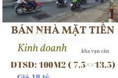 Bán nhà mặt tiền kinh doanh, đang cho thuê 500trnăm. tp thủ đức