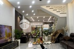 Mặt tiền phạm hùng 110m2 4 tầng ngang 5m kdc đại phúc bình chánh.