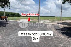 Bán gấp nền đất sào hơn 1000m2 lô góc 2 mặt tiền