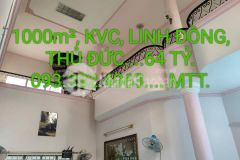 Nhà mtt linh đông, thủ đức, 1000m², nhỉnh 64 tỷ, 2 tầng. 093.332.4963, nhà biệt thự vườn.