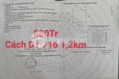 Bán 5865m2 đất sào xã biển hoà thắng cách đt 716 1,2km giá chỉ 879tr lh 0938677909 xem sổ, miễn tg