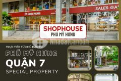 Phú mỹ hưng mở bán shophouse thương mại tầng trệt mua trực tiếp cđt chiết khấu cao 0 ls