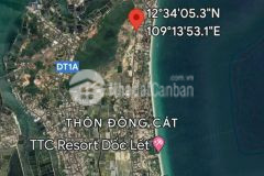 Bán lô đất gần bãi tắm dốc lết ninh hòa sổ đỏ đô thị đường ô tô 6m