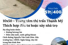 10x50 hạ tầng hoàn thiện trung tâm thị trấn thạnh mỹ ven đà lạt chỉ 1 tỷ 250tr giá tốt hơn tt