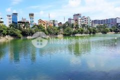 Bán nhà mặt hồ phương mai. hè 2m, oto tránh. thang máy, thông sàn, kd. dt 110m2 x 8tầng. giá 30 tỷ