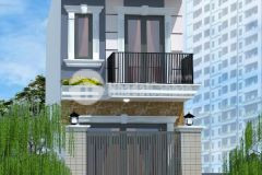 Bán nhà mới xây 1 trệt 1 lầu mặt tiền ql1a gần tt tân hiệp châu thành tiền giang