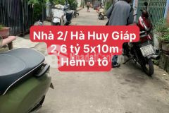 Bán gấp nhà 2 hà huy giáp, kp3, p.thạnh xuân, q12, 50m2 chỉ 2.6 tỷ. lh0976391464