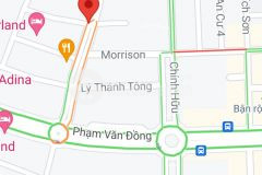 Bán đất mặt phố lê văn quý song song đường phạm văn đồng.