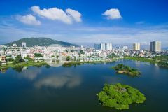 Cho thuê biệt thự sân vườn mặt tiền võ thị sáu view hồ bàu sen