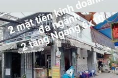 2 mặt tiền kinh doanh chợ bình trị đôngngang 6m dài 10m