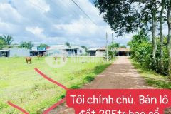 Bán đất tân biên tây ninh gía 295tr bao sổ