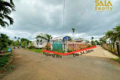 Đất thổ cư 2 mặt tiền đường 14a xã hoà thuận 8 x 34.36m giá 1.620 tỷ