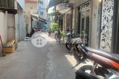 Nhà âu dương lân hẻm 4m, dt 42m, 2 lầu, nhà mới xây vô ở liền p3 q8.