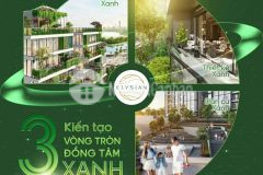 𝐄𝐋𝐘𝐒𝐈𝐀𝐍 kiến tạo 3 vòng tròn đồng tâm xanh