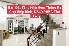 Bán đất tặng nhà hẻm thông chỉ 3,25ty ngay kề chợ hiệp bình gigamall phạm văn đồng