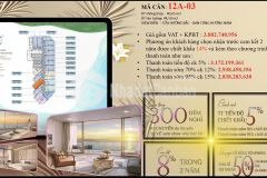 Dự án vegacity đang mở bán mời ace lock căn mã căn 12 a 03