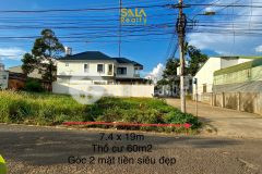 Đất 2 mặt tiền đường phạm phú thứ 7.4 x 19m giá 3.450 tỷ