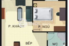 Cho thuê liền căn hộ 1pn chung cư phú thạnh quận tân phú.